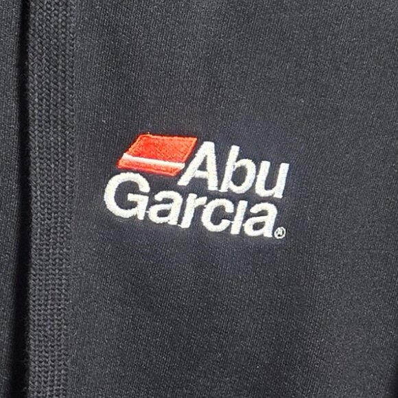 Abu Garcia Embroidered Black Hoodie Sweatshirt Size Large Fishing Hoodie - Picture 3 of 4
